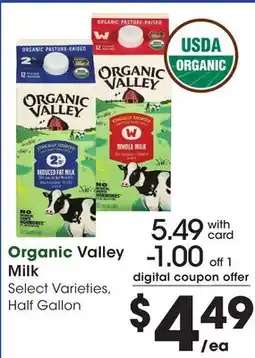 Mariano's Organic Valley Milk offer