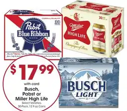 Mariano's Busch, Pabst or Miller High Life offer