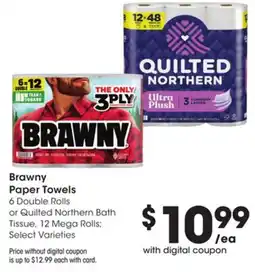 Mariano's Brawny Paper Towels offer