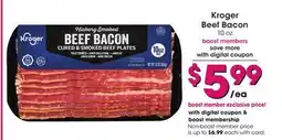 Mariano's Kroger Beef Bacon offer
