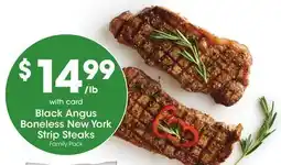Mariano's Black Angus Boneless New York Strip Steaks offer