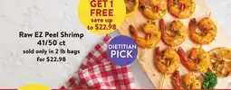 Fresh Thyme Raw EZ Peel Shrimp 41/50 ct offer