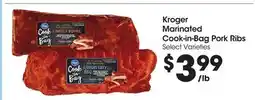 Food 4 Less Kroger Marinated Cook-in-Bag Pork Ribs offer