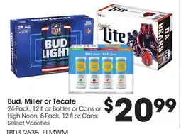 Food 4 Less Bud, Miller or Tecate offer