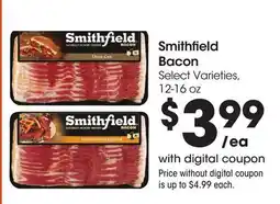 Food 4 Less Smithfield Bacon offer
