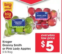 Mariano's Kroger Granny Smith or Pink Lady Apples offer
