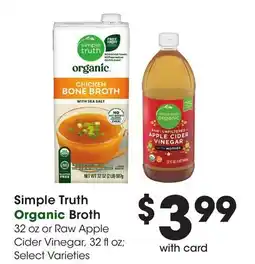 Mariano's Simple Truth Organic Broth offer