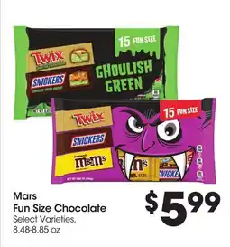 Food 4 Less Mars Fun Size Chocolate offer