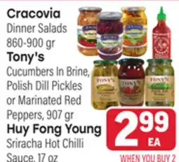 Tony’s Fresh Market Cracovia, Tony's, Huy Fong Young offer