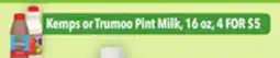 Tony’s Fresh Market Kemps or Trumoo Pint Milk offer