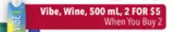 Tony’s Fresh Market Vibe, Wine offer