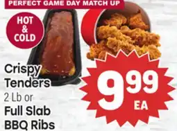 Tony’s Fresh Market Crispy Tenders or Full Slab BBQ Ribs offer
