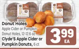 Tony’s Fresh Market Donut Holes Clyde'S Apple Cider or Pumpkin Donuts offer
