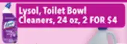 Tony’s Fresh Market Lysol, Toilet Bowl Cleaners offer