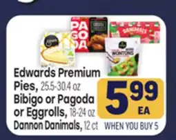 Tony’s Fresh Market Edwards Premium Pies, Bibigo or Pagoda or Eggrolls, Dannon Danimals offer