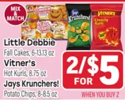Tony’s Fresh Market Little Debbie, Vitner's, Jays Krunchers! offer