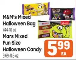 Tony’s Fresh Market M&M's Mixed Halloween Bag 7.44-10 oz. Mars Mixed Fun Size 9.69-11.5 oz offer