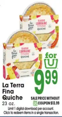 Jewel-Osco La Terra Fina Quiche offer