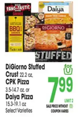 Jewel-Osco DiGiorno Stuffed Crust 22.2 oz, CPK Pizza 3.5-14.7 oz. or Daiya Pizza 15.3-19.1 oz offer