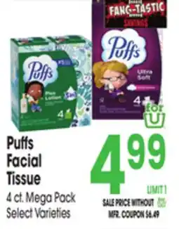 Jewel-Osco Puffs Facial Tissue offer