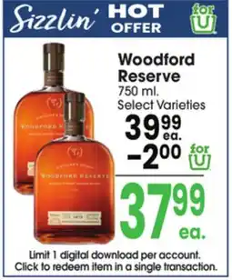 Jewel-Osco Woodford Reserve offer