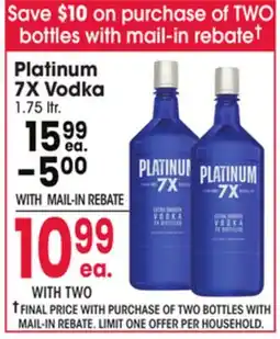 Jewel-Osco Platinum 7X Vodka offer