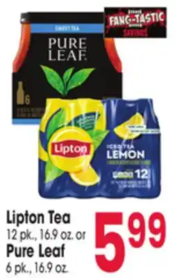 Jewel-Osco Lipton Tea or Pure Leaf offer
