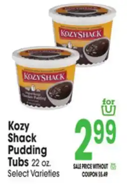 Jewel-Osco Kozy Shack Pudding Tub offer