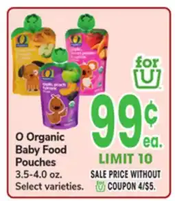 Jewel-Osco O Organic Baby Food Pouches offer