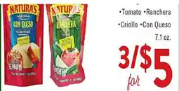 Rio Valley Market NATURA'S • Tomate • Ranchera • Criollo • Con Queso offer