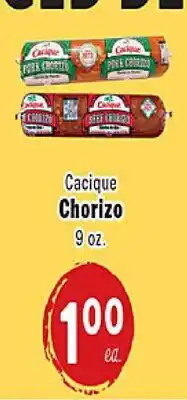 Rio Valley Market Cacique Chorizo offer