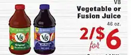Rio Valley Market V8 Vegetable or Fusion Juice offer