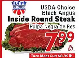 Rio Valley Market USDA Choice Black Angus Inside Round Steak offer