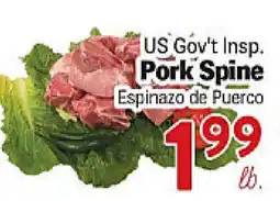 Rio Valley Market US Gov't Insp. Pork Spine offer