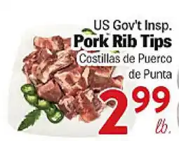 Rio Valley Market US Gov't Insp. Pork Rib Tips offer