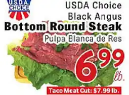 Rio Valley Market USDA Choice Black Angus Bottom Round Steak offer