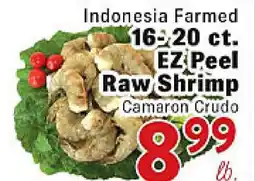 Rio Valley Market Indonesia Farmed 16-20 ct. EZ Peel Raw Shrimp offer
