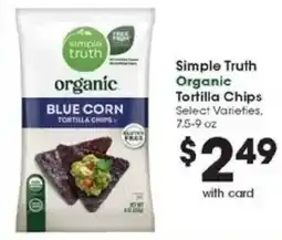 Kroger Simple Truth Organic Tortilla Chips offer