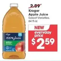 Kroger Kroger apple juice offer