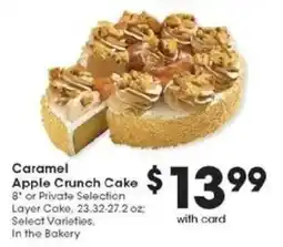 Kroger Caramel Apple Crunch Cake offer