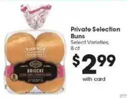 Kroger Private Selection Buns offer