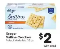 Kroger Kroger Saltine Crackers offer
