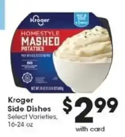 Kroger Kroger homestyle mashed potatoes offer