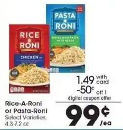 Kroger Rice-A-Roni or Pasta-Roni offer