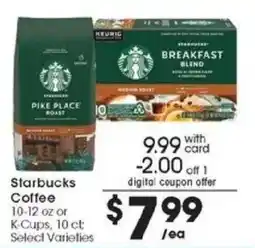 Kroger Starbucks Coffee offer