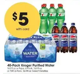 Kroger 40-Pack Kroger Purified Water offer