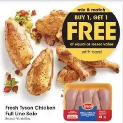 Kroger Fresh Tyson Chicken Full Line Sale offer