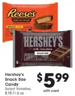 Kroger Hershey's Snack Size Candy offer