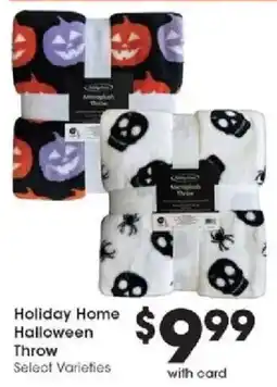 Kroger Holiday Home Halloween Throw offer