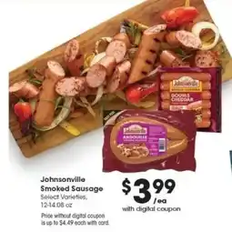 Kroger Johnsonville Smoked Sausage offer